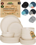 Grow Forward 24-piece Premium Wheat Straw Dinnerware Sets by GrowForward