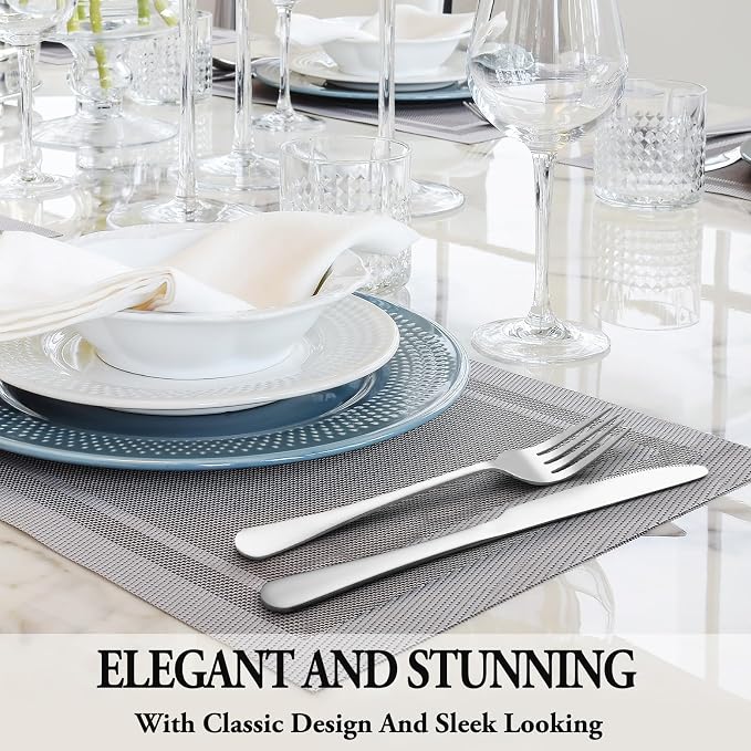36 Pcs Silverware Set with Steak Knives - Image 6