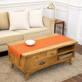 Solino Home 100% Pure Linen Dining Table Runner Orange, Fete 14 x 48 in | Table by SolinoHome