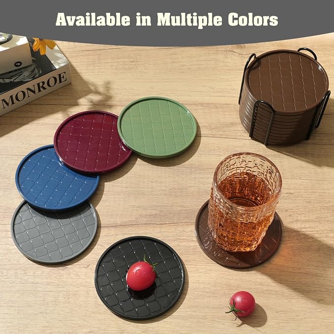 Coasters Set of 8, Hot or Cold Drink Coasters - Image 7