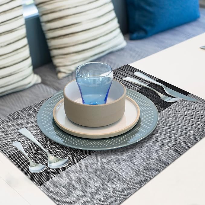 Aofmee Table Runner and Placemats Set of 6 Washable, Heat Resistant Place Mats - Image 7