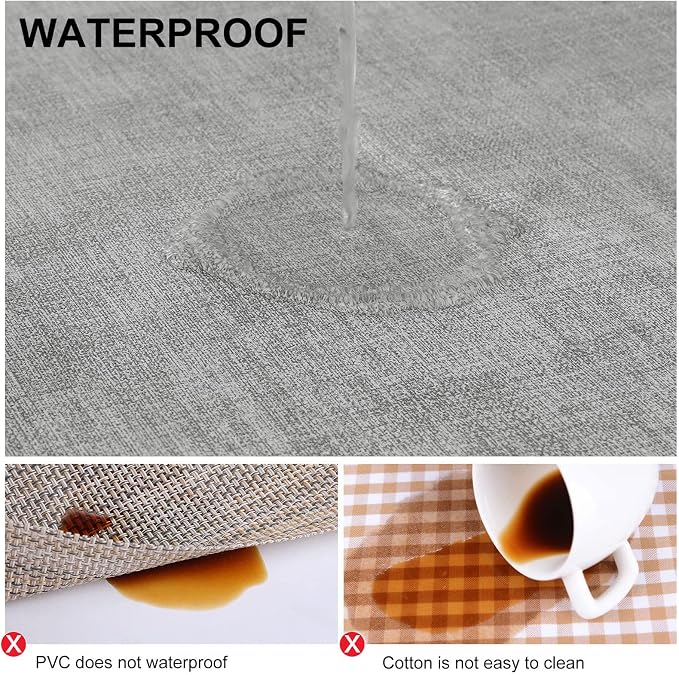 Faux Leather Heat Resistant Placemats 4 Packs, Waterproof Wipeable Dining PU - Image 4