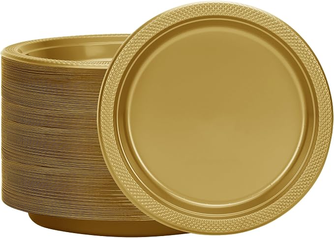Hanna K. Signature Gold Plastic Plates 7 Inch - Image 6
