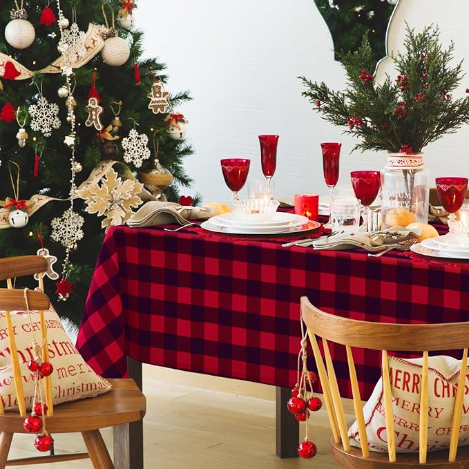 Checkered Rectangle Tablecloth - Image 5