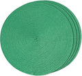 FunWheat Round Braided Placemats Set of 4 Table Mats by FunWheat