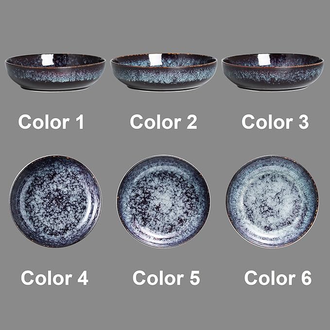 30oz Ceramic bowls set of 4-8" serving bowls - Image 3