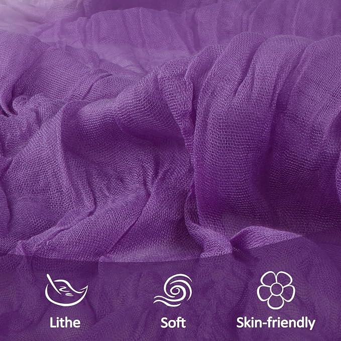6 Pack Purple Cheesecloth Table Runner 10Ft Gauze Cheese Cloth Table Runner - Image 6