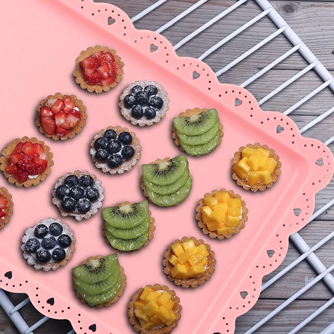 Food Tray, 12 Pack Serving Tray Serving Platter Fruit Dessert Plates, Plastic - Image 5