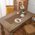 Gernaice 2PCS Solid Color Table Runner, Rustic Cotton Linen Farmhouse Table by Gernaice