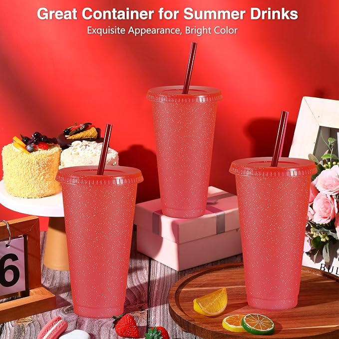 Amyhill 12 Pcs Reusable Glitter Cups - Image 4