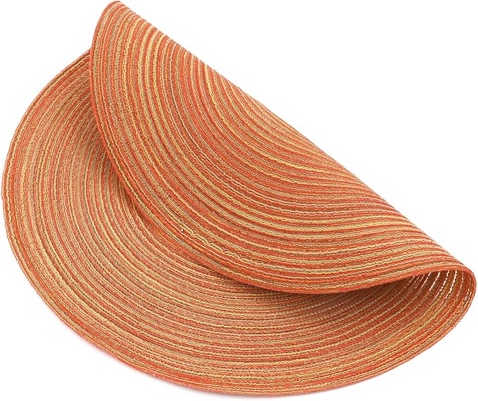 SHACOS Round Placemats Set of 4 Woven Braided Place Mats Table Placemats 15 - Image 5