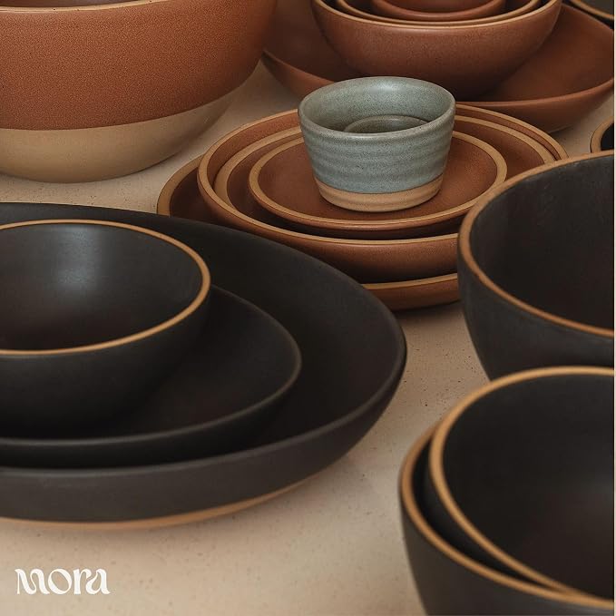 MORA Jumbo and Large Serving Dishes Set of 2, 13 inch and 12 inch Ceramic - Image 7