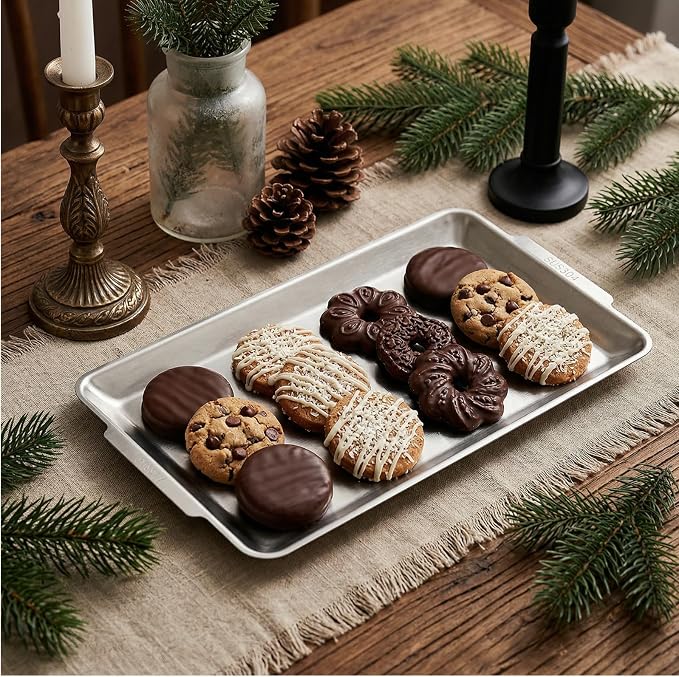 3 Packs 304 Stainless Steel Serving Platters, Rectangle Metal Dinner Plates - Image 9