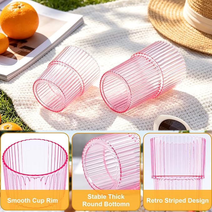 12 Pack Plastic Wine Glasses, 16 Oz Highball Glasses & 12 Oz Cocktail Glasses - Image 6