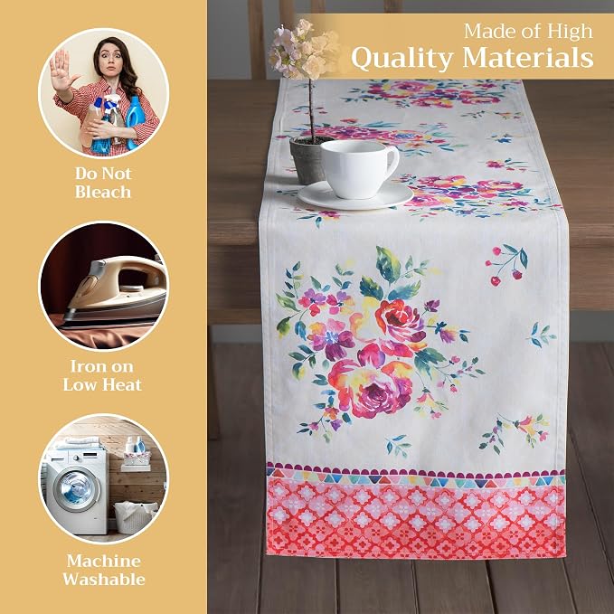 Maison d' Hermine Table Runner 100% Cotton 14.50" x 108" | Table Runners 108 - Image 3