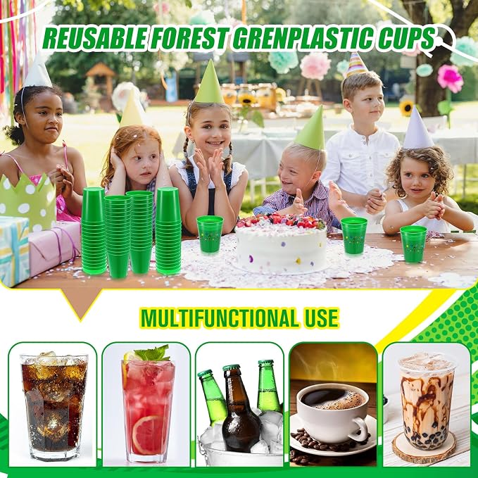 Yungyan 50 Pack 16 oz Stadium Cups Reusable Plastic Cups Blank Drink Stadium - Image 5