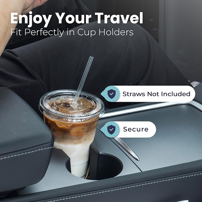 Fit Meal Prep 100 Pack 32 oz Clear Plastic Cups - Image 6