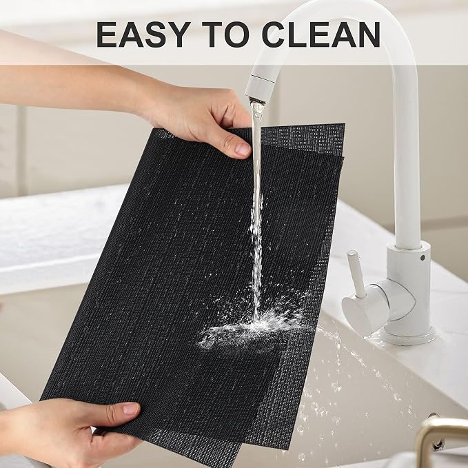 Vinyl Placemats Set of 8, PVC Woven Washable Non-Slip Table Mats, Heat - Image 3