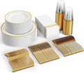 FOCUSLINE 350 Ct Disposable Dinnerware Set by FOCUSLINE