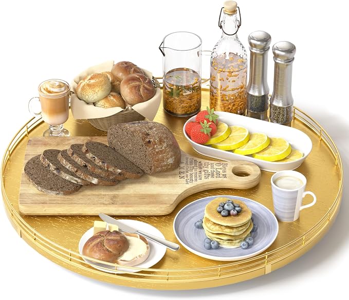 Oroyutor 16-Inch Oak Lazy Susan Organizer by Oroyutor