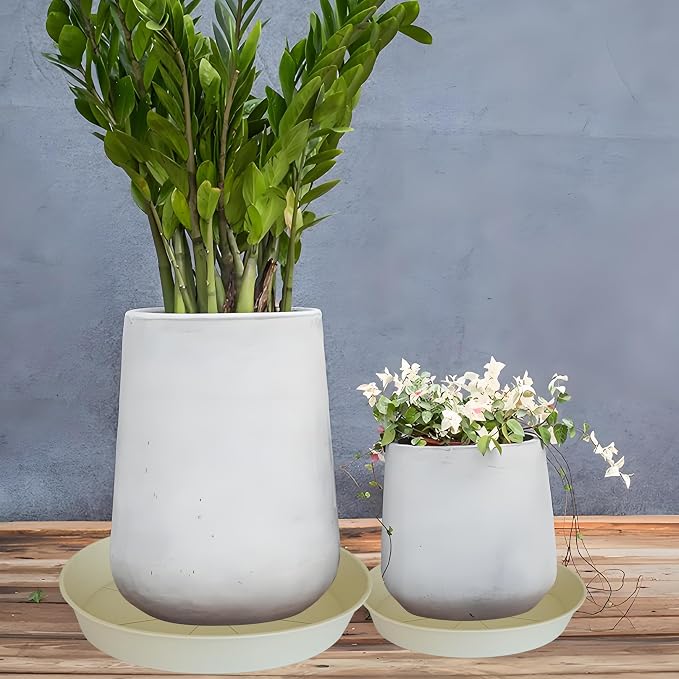 3 Pack of 25 26 inch Plant Saucer, 4.2" Depth, Large Deep Plastic Flower - Image 5