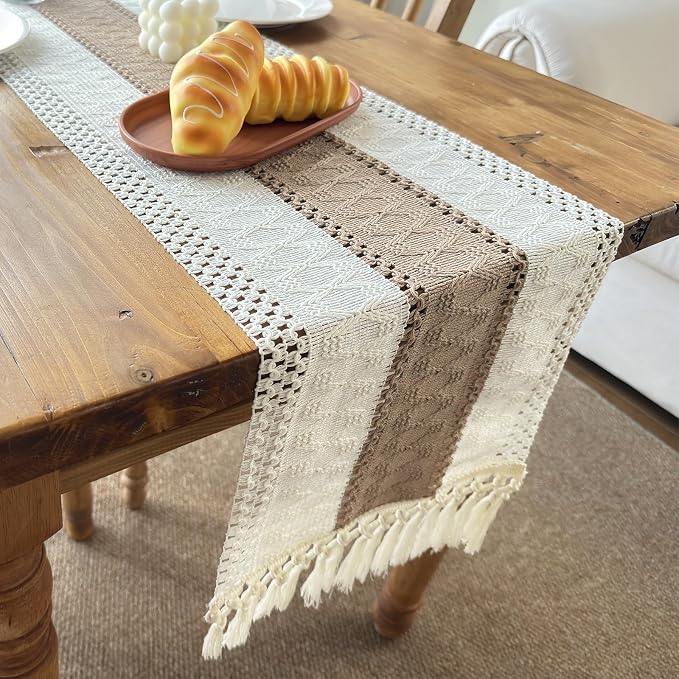 Boho Table Runner for Fall Home Decor - Image 8