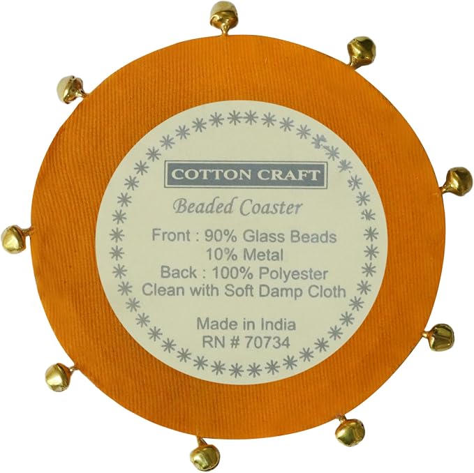 COTTON CRAFT Glitz Handmade Beaded Coaster - Image 5