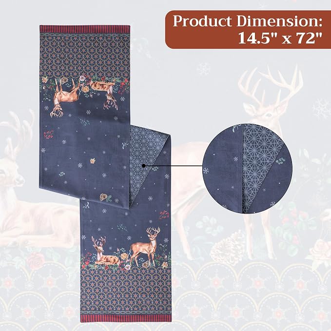 Maison d' Hermine Table Runner 100% Cotton 14.50" x 72" | Table Runners 72 - Image 7
