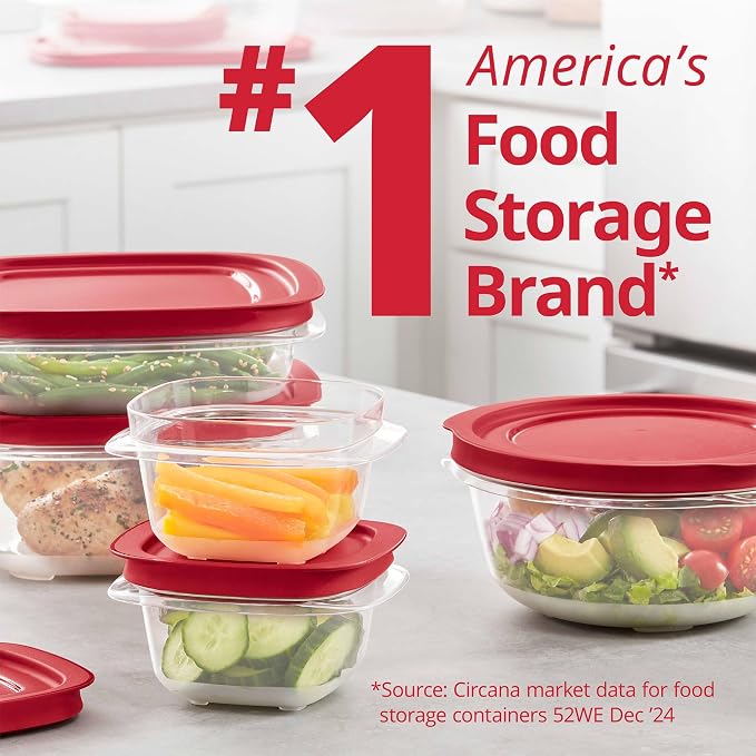 Rubbermaid EasyStore Large Containers, 18-Piece Set, Food Storage Containers - Image 5