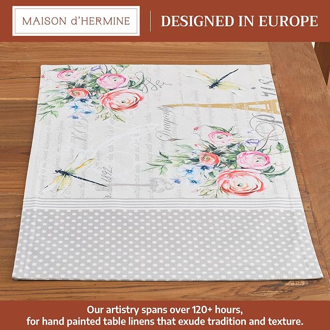 Maison d' Hermine Placemats Set of 2 Reusable 100% Cotton | Cloth Place Mats - Image 2