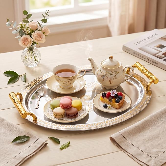 3 Pack Metal Serving Trays - Image 2