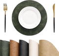 MOSAYT 13 Inch Round Vinyl Placemats Set of 8 by MOSAYT