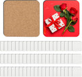 24 Pcs Sublimation Coasters Blanks, 3.93 x 3.93 Inch, MDF Cork | Sublimation by Guiqulai
