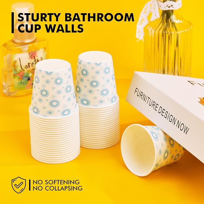 RACETOP 3 oz Bathroom Cups 300 Pack, Small Paper Cups, Disposable, Mini - Image 6