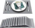 Placemats Set of 12, Vinyl PVC Heat Resistant Washable Placemats Set, Non Slip by BxzanDya-LifeSmartMaker
