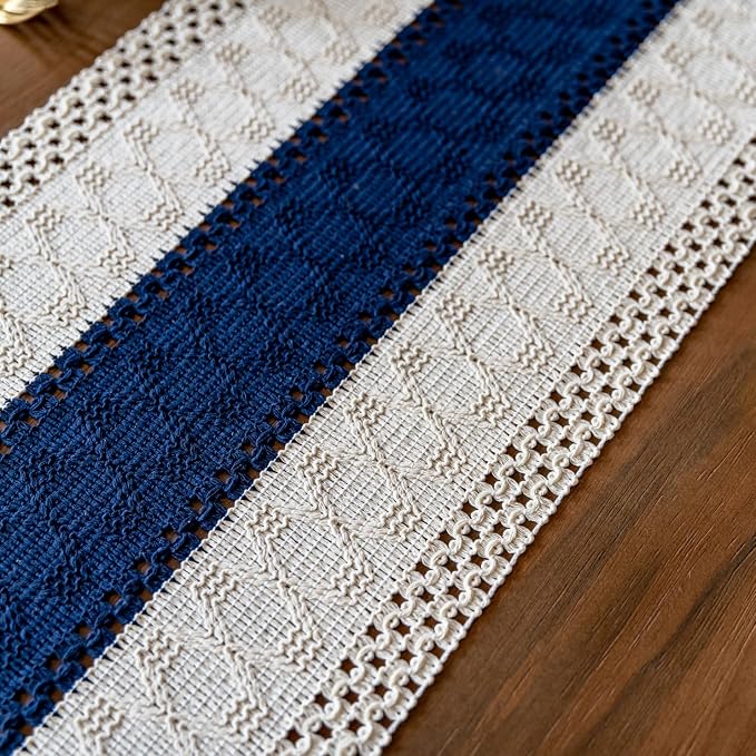 EMMTEEY Boho Table Runner with Tassels 72 Inches Long, Scratch & Heat Resistant - Image 7