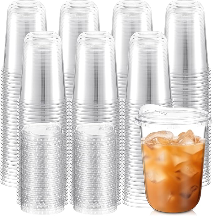 Baderke 500 Pcs Clear Plastic Cups by Baderke