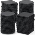 72 PCS Black Slate Stone Coasters by MAPRIAL