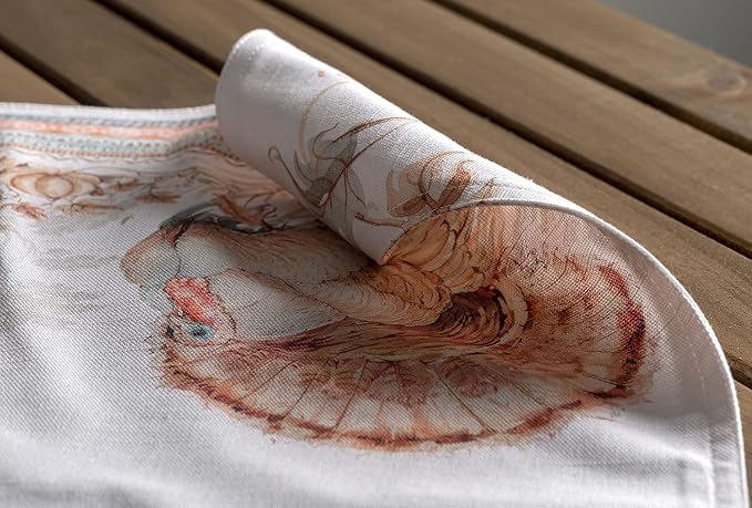 Maison d' Hermine Placemats Set of 4 Reusable 100% Cotton | Cloth Place Mats - Image 7