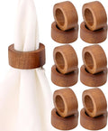 ALPHA Living HOME Handmade Wood Napkin Rings Set of 12 by ALPHALivingHOME