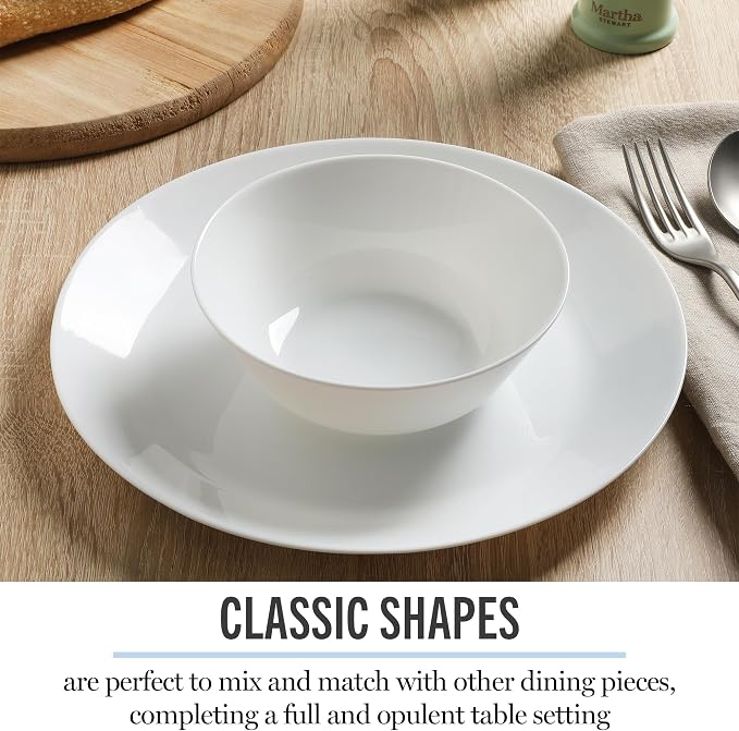 Martha Stewart Opalton 6-Piece 6-Inch Soup and Cereal Bowls – Lightweight - Image 5