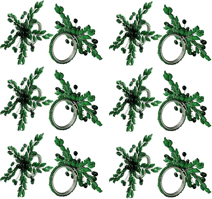 ITOS365 Napkin Rings Set of 12 for Dining Table Decoration Parties Everyday - Image 2