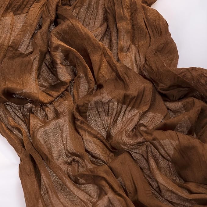 3 Pack Brown Cheesecloth Table Runner 10ft Neutral Gauze Centerpiece | - Image 7