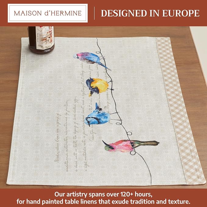 Maison d' Hermine Placemats Set of 4 Reusable 100% Cotton | Cloth Place Mats - Image 2