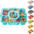Divided Serving Tray with Lid and Handle by Dingerjar