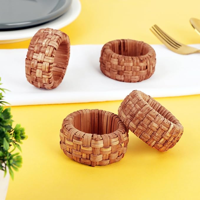 Handwoven Napkin Ring Set of 12 - Image 8