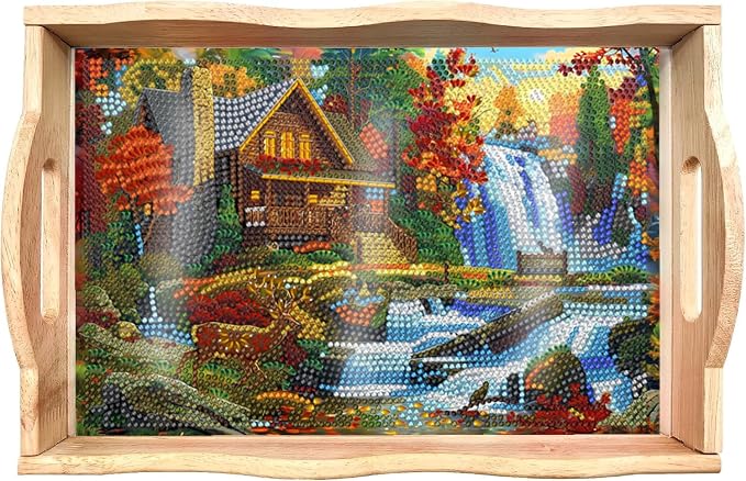 EWJRNSF Diamond Art Kits for Adults Wooden Serving Trays by EWJRNSFDiamondPainting