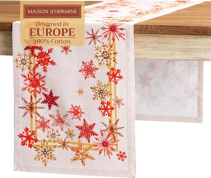 Maison d' Hermine Table Runner 100% Cotton 14.50" x 108" | Table Runners 108 by MaisondHermine