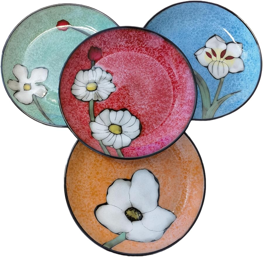Ceramic Plates For Kitchen, 8 in by ROCKGOLDBUG
