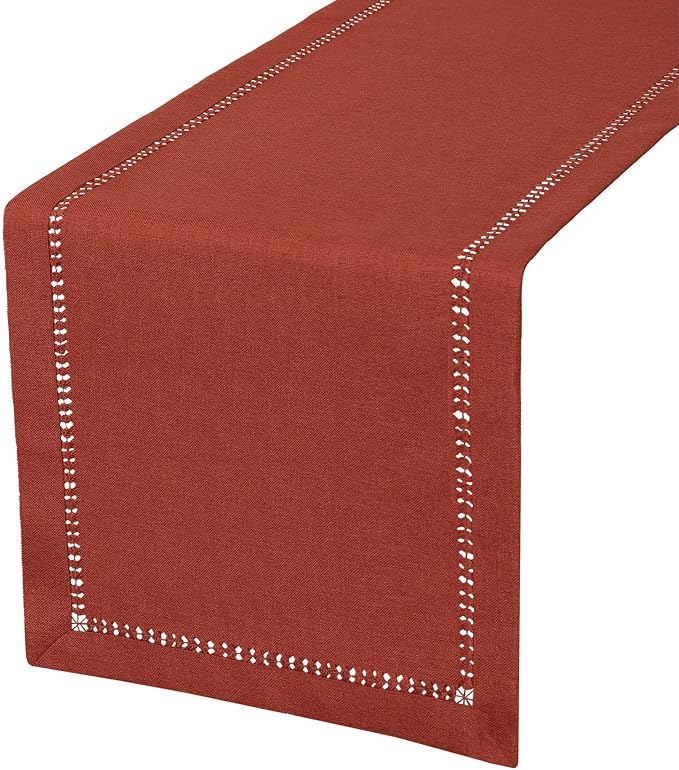 Grelucgo Handcrafted Solid Cinnamon Color Dining Table Runner - Image 7